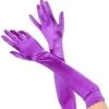 Music Legs Womens Formal Purple Long Satin Quality 1920's Stretchy Costume Gloves