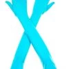 Music Legs Opera Length Gloves Turquoise
