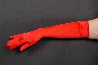 Carnival Products Womens Burlesque Long Red Satin Women Gloves 3 Carnival Products Womens Burlesque Long Red Satin Women Gloves