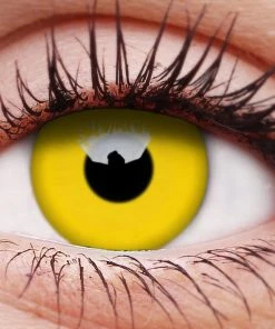 ColourVue Glow Yellow Contact Lenses Buy Costumes