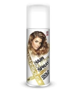 Carnival Products Womens Gold Glitter Hair Spray
