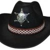 Sweidas Cowboy Hat With Sheriff Star Buy Costumes