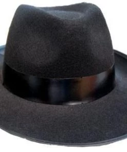 Sweidas Gangster 1920's Costume Hat With Black Band Mens
