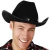 Tomfoolery Cowboy Hat Black With Silver Star On Band