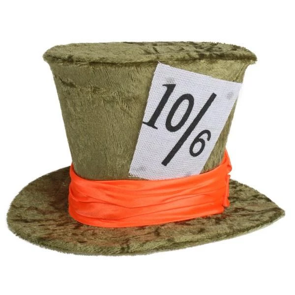 Tomfoolery Mad Hatter Hat Mini Green Costume Hat 4 Tomfoolery Mad Hatter Hat Mini Green Costume Hat