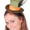 Tomfoolery Mad Hatter Hat Mini Green Costume Hat