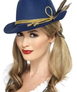 Smiffy's Womens Oktoberfest Hat Traditional Bavarian Rutger Hat