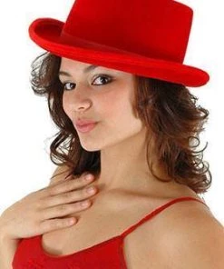 Sweidas Top Hat Velvet Red