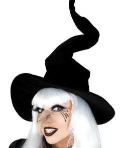 Tomfoolery Witch Hat Wired Black Velvet Buy Costumes