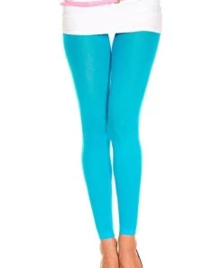 Music Legs Footless Tights Ladies Stockings 80s Fluro Dance Costume Pantyhose Womens