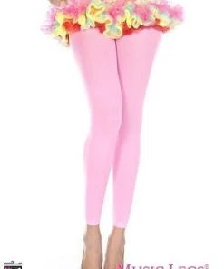 Music Legs Footless Tights Ladies Stockings 80s Fluro Dance Costume Pantyhose Womens