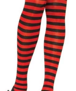 Music Legs Womens Striped Coloured Tights Fancy Dress Stockings