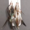 Interalia Indian Feather Earrings Extra Long
