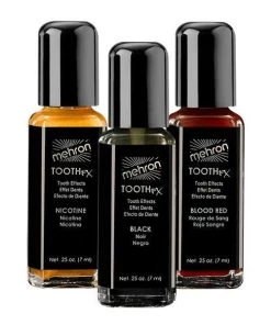 Mehron Tooth Out Black Teeth Make Up Costume Fancy Dress Party Special Effect Womens