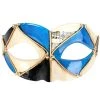 Tomfoolery Joker Mask Blue And Black Men's Harlequin Masquerade Womens