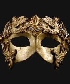 Carta Alta Griffin Gold Venetian Baroque Mask Masquerade Design