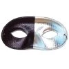 Tomfoolery Bi Colour Men's Masquerade Mask Silver & Black Mens