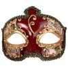 Tomfoolery Salvatore Venetian Style Men's Masquerade Mask Salvatore Red Buy Costumes