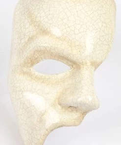Carta Alta Phantom Of The Opera Mask Mens Venetian Masquerade Crackled