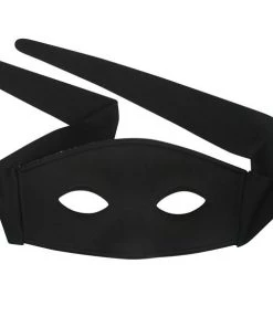 Tomfoolery Mens Zorro Black Men's Masquerade Mask