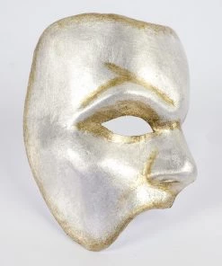 Carta Alta Phantom Of The Opera Venetian Mask Silver Masquerade Mens 6 Carta Alta Phantom Of The Opera Venetian Mask Silver Masquerade Mens