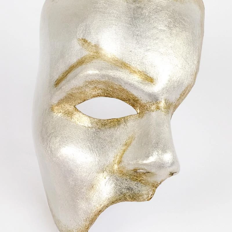 Carta Alta Phantom Of The Opera Venetian Mask Silver Masquerade Mens 5 Carta Alta Phantom Of The Opera Venetian Mask Silver Masquerade Mens