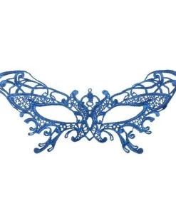 Tomfoolery Serena Women's Blue Masquerade Lace Mask