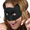 Tomfoolery Womens Cat Black Eye Mask Halloween And Ball Masquerade