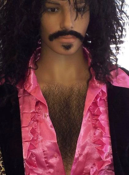 Carnival Products Mens Curly Chest Wig Black Human Hair 70s Costume Accessory 3 Carnival Products Mens Curly Chest Wig Black Human Hair 70s Costume Accessory