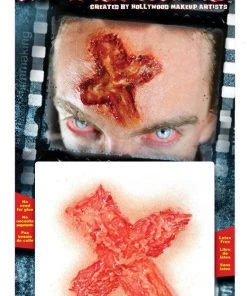Tinsley Transfers Buy Costumes Branded Cross On Forehead 3D Makeup Halloween Horror Costume Transfer