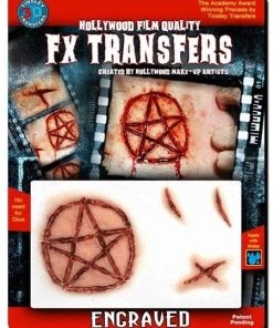 Tinsley Transfers Buy Costumes Engraved Horror Halloween Scars Makeup Realistic Fake 3D FX Transfers
