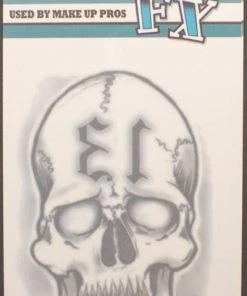 Interalia Skull Temporary Tattoo Costume Makeup Womens