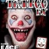 Tinsley Transfers Clown Face Temporary Tattoo