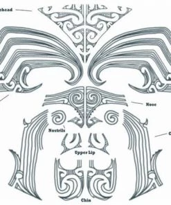 Tinsley Transfers Maori Face Temporary Tattoo Womens