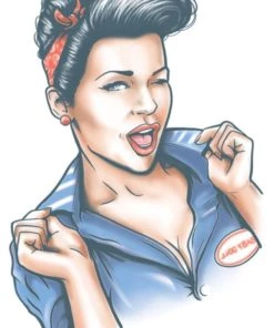 Tinsley Transfers Baby Doll Pin Up Temporary Tattoo Womens