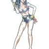Tinsley Transfers Mechanic Girl Pin Up Temporary Tattoo