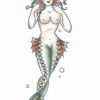 Tinsley Transfers Mermaid Girl Pin Up Temporary Tattoo Womens 2 Tinsley Transfers Mermaid Girl Pin Up Temporary Tattoo Womens