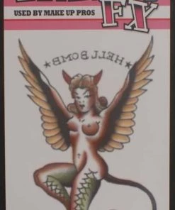 Interalia Hell Bomb Temporary Tattoo 1940 Womens