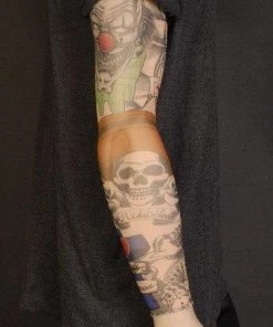 Interalia Womens Clown Tattoo Sleeve