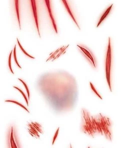 Tinsley Transfers Mauled Trauma Temporary Tattoos