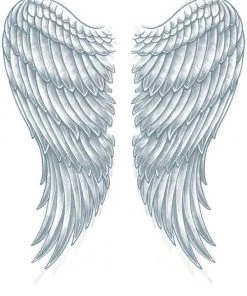 Tinsley Transfers Womens Wings Temporary Tattoos For Back