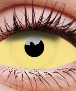 ColourVue Buy Costumes UV Amazo Yellow Glow Contact Lenses Full Eye