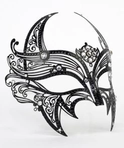 Carta Alta Womens Devil Filigree Mask Halloween Masquerade