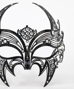 Carta Alta Womens Devil Filigree Mask Halloween Masquerade