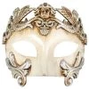 Tomfoolery Antonio Men Masquerade Mask Platinum
