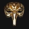 Carta Alta Pulcinella Men's Venetian Mask Authentic Naso Gold Masquerade Mens