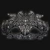 Carta Alta Womens Pegasus Venetian Filigree Mask Metal Masquerade Design