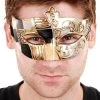 Tomfoolery Mens Tivoli Men's Venetian Style Masquerade Mask