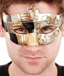 Tomfoolery Mens Tivoli Men's Venetian Style Masquerade Mask