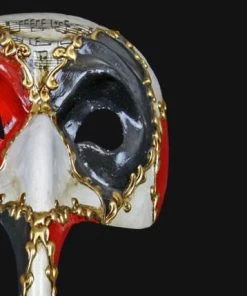 Carta Alta Mens Long Nose Vivaldi Men's Venetian Mask Music Classic Masquerade
